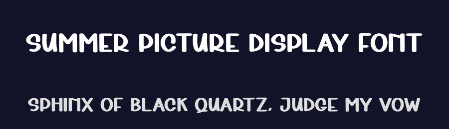 Summer Picture Display Font by andikastudio — Display Font — thumbnail 2