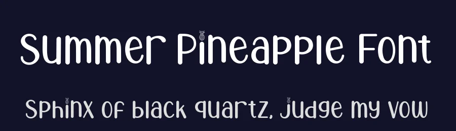 Summer Pineapple Font by AEN Creative Studio — Display Font — thumbnail 2