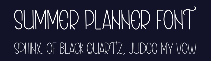 Summer Planner Font by inermediaSTUDIO — Display Font — thumbnail 2