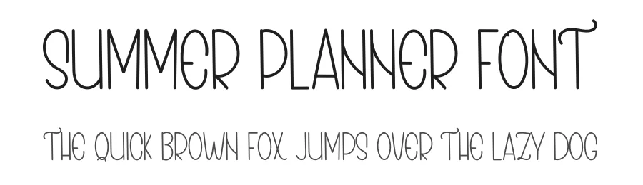 Summer Planner Font by inermediaSTUDIO — Display Font