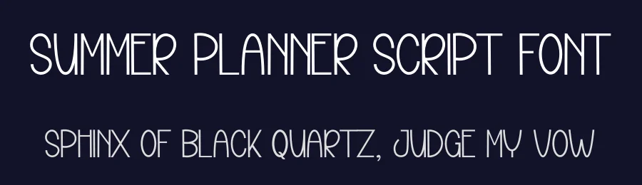 Summer Planner Script Font by inermediaSTUDIO — Display Font — thumbnail 2