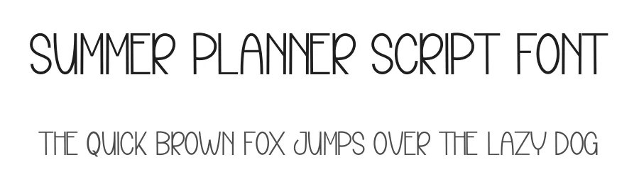 Summer Planner Script Font by inermediaSTUDIO — Display Font