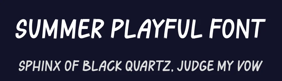 Summer Playful Font by eemadsgn. — Display Font — thumbnail 2