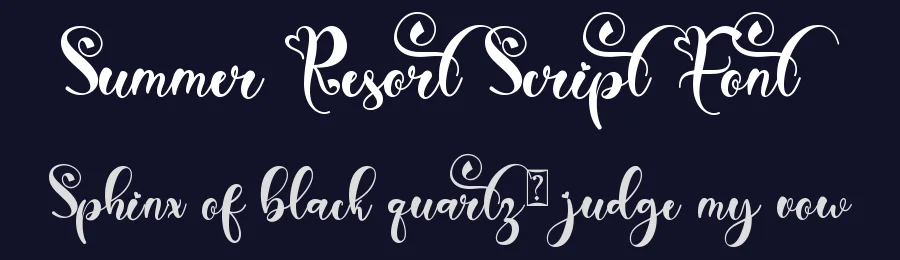 Summer Resort Script Font by Yoga Letter — Script Handwritten Font — thumbnail 2