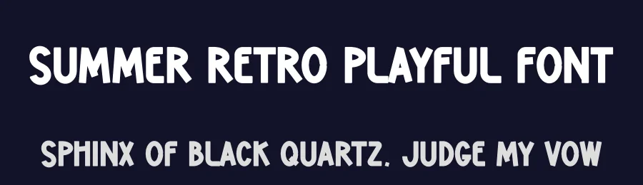Summer Retro Playful Font by andikastudio — Display Font — thumbnail 2