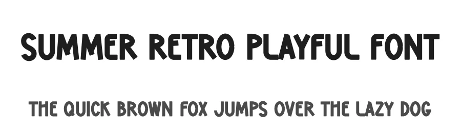 Summer Retro Playful Font by andikastudio — Display Font