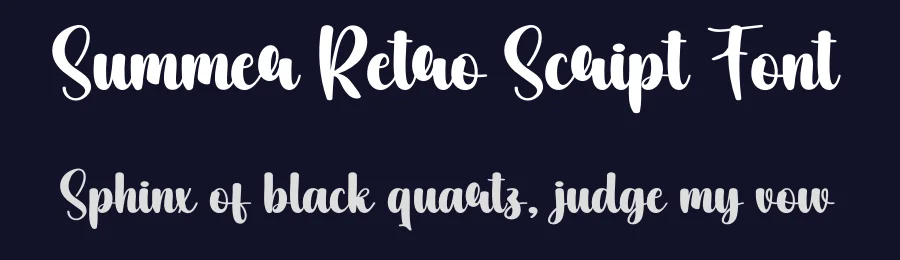Summer Retro Script Font by creativeletter — Script Handwritten Font — thumbnail 2