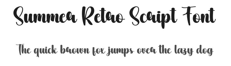 Summer Retro Script Font by creativeletter — Script Handwritten Font
