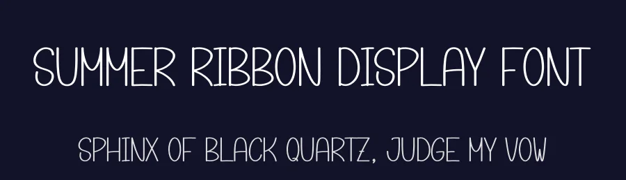 Summer Ribbon Display Font by andikastudio — Display Font — thumbnail 2