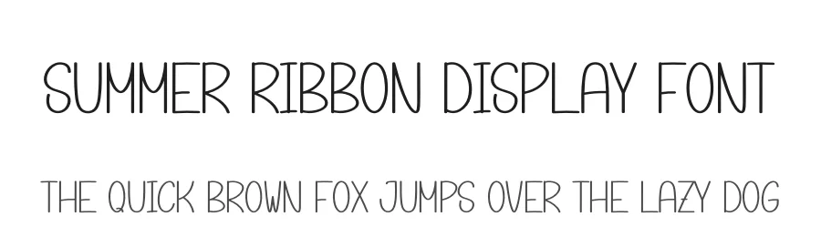 Summer Ribbon Display Font by andikastudio — Display Font