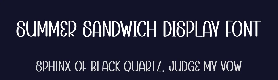 Summer Sandwich Display Font by andikastudio — Display Font — thumbnail 2