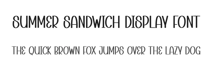 Summer Sandwich Display Font by andikastudio — Display Font