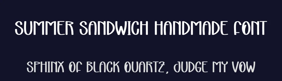 Summer Sandwich Handmade Font by andikastudio — Display Font — thumbnail 2