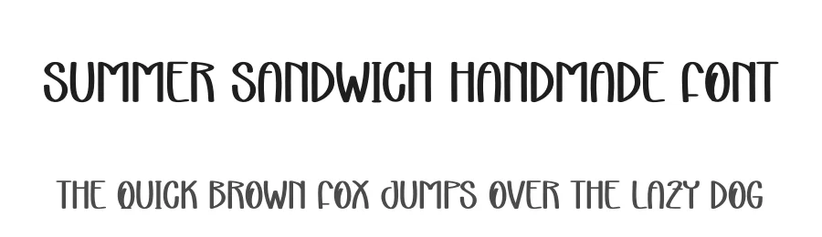 Summer Sandwich Handmade Font by andikastudio — Display Font