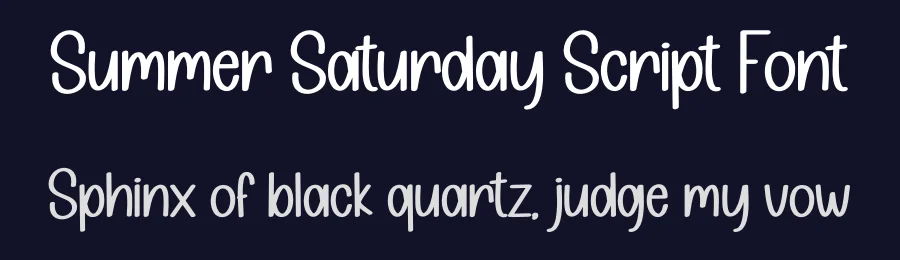 Summer Saturday Script Font by creativeletter — Script Handwritten Font — thumbnail 2