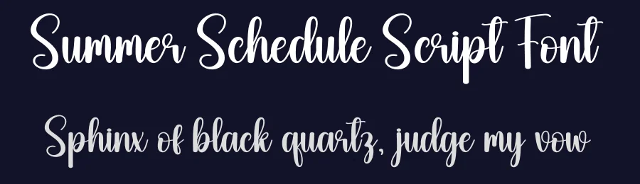 Summer Schedule Script Font by creativeletter — Script Handwritten Font — thumbnail 2
