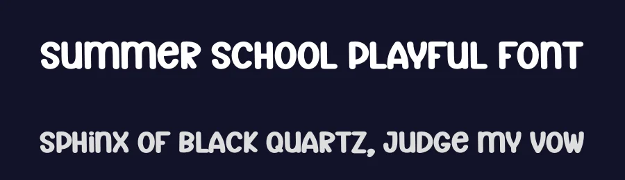 Summer School Playful Font by andikastudio — Display Font — thumbnail 2