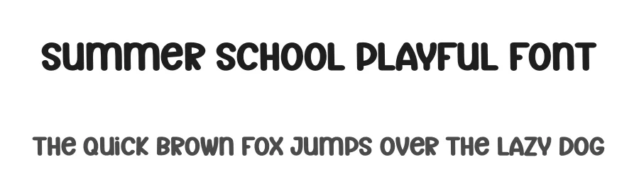 Summer School Playful Font by andikastudio — Display Font