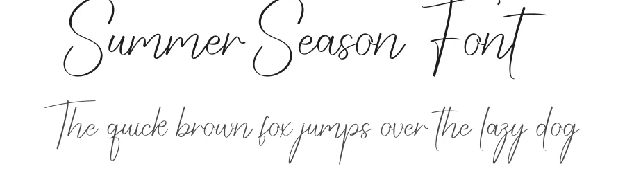 Summer Season Font by creativeletter — Script Handwritten Font