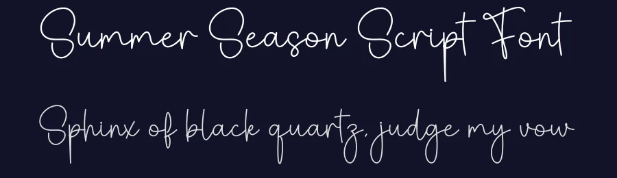 Summer Season Script Font by creativeletter — Script Handwritten Font — thumbnail 2