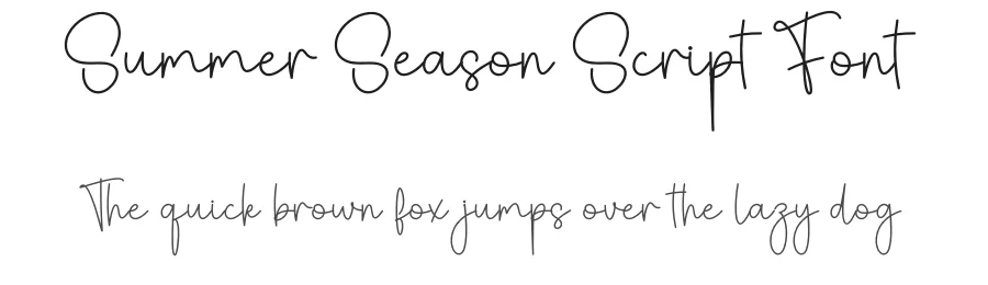 Summer Season Script Font by creativeletter — Script Handwritten Font