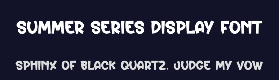 Summer Series Display Font by creativeletter — Display Font — thumbnail 2