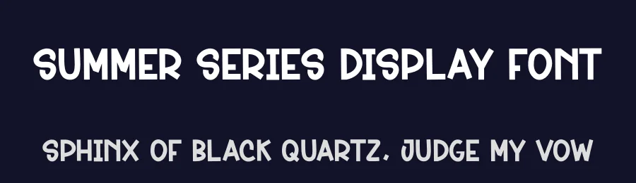 Summer Series Display Font by creativeletter — Display Font — thumbnail 2