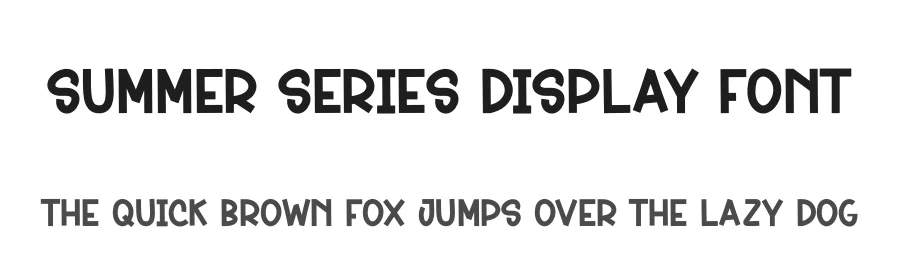 Summer Series Display Font by creativeletter — Display Font