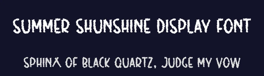 Summer Shunshine Display Font by andikastudio — Display Font — thumbnail 2