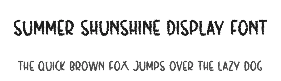 Summer Shunshine Display Font by andikastudio — Display Font