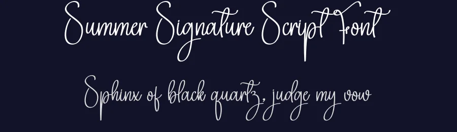 Summer Signature Script Font by creativeletter — Script Handwritten Font — thumbnail 2