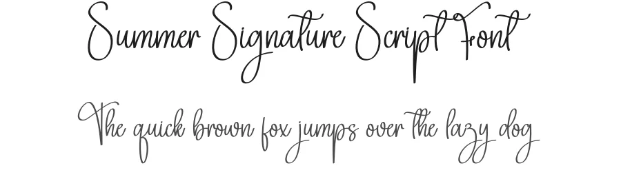 Summer Signature Script Font by creativeletter — Script Handwritten Font