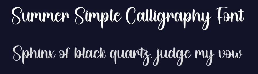 Summer Simple Calligraphy Font by creativeletter — Script Handwritten Font — thumbnail 2