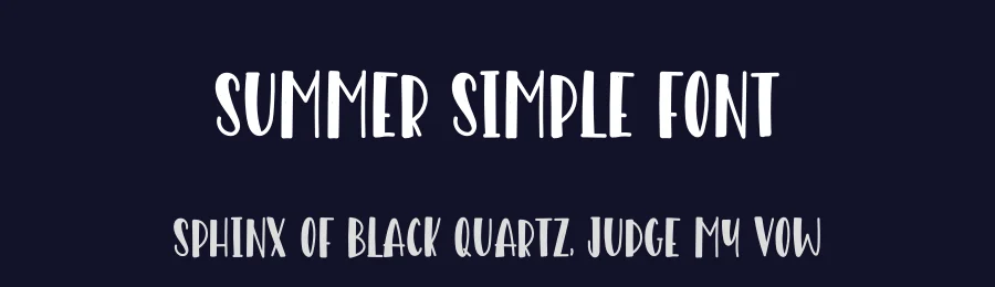 Summer Simple Font by levincreative — Display Font — thumbnail 2