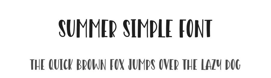 Summer Simple Font by levincreative — Display Font