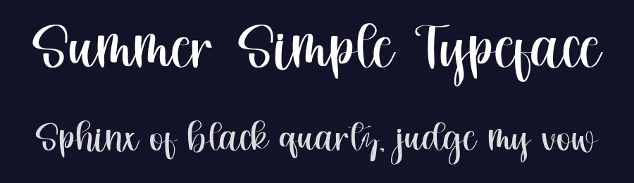 Summer Simple Typeface by freshtypeink — Script Handwritten Font — thumbnail 2
