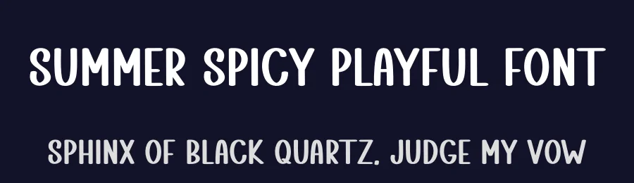 Summer Spicy Playful Font by freshtypeink — Display Font — thumbnail 2