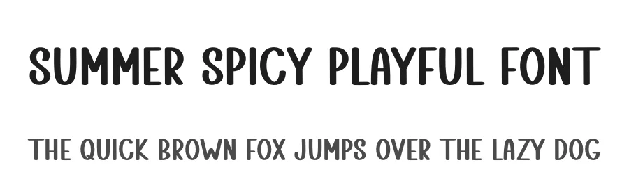 Summer Spicy Playful Font by freshtypeink — Display Font