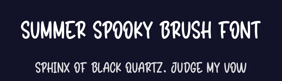 Summer Spooky Brush Font by creativeletter — Script Handwritten Font — thumbnail 2