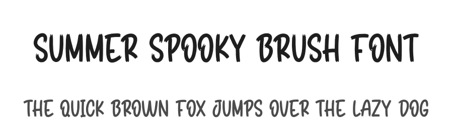 Summer Spooky Brush Font by creativeletter — Script Handwritten Font