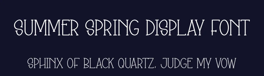 Summer Spring Display Font by creativeletter — Display Font — thumbnail 2