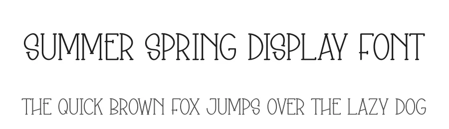 Summer Spring Display Font by creativeletter — Display Font