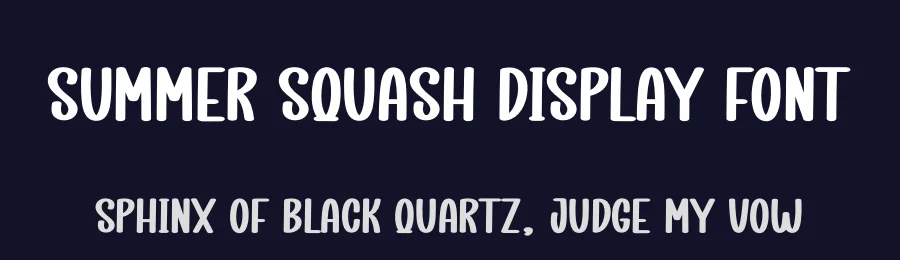 Summer Squash Display Font by creativeletter — Display Font — thumbnail 2