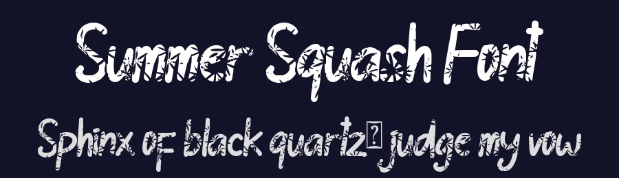 Summer Squash Font by Yoga Letter — Display Font — thumbnail 2