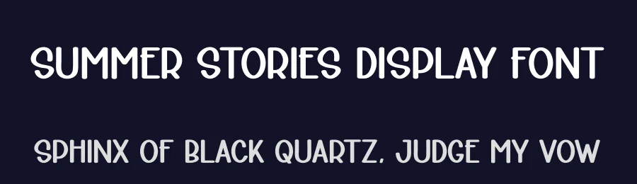 Summer Stories Display Font by andikastudio — Display Font — thumbnail 2