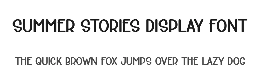 Summer Stories Display Font by andikastudio — Display Font