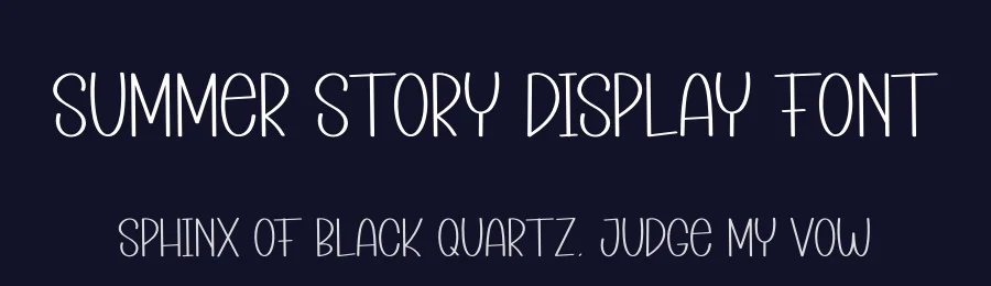 Summer Story Display Font by creativeletter — Display Font — thumbnail 2