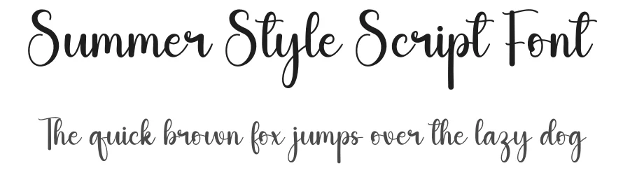 Summer Style Script Font by andikastudio — Script Handwritten Font