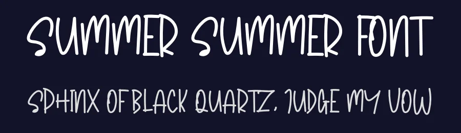 summer summer Font by levincreative — Display Font — thumbnail 2