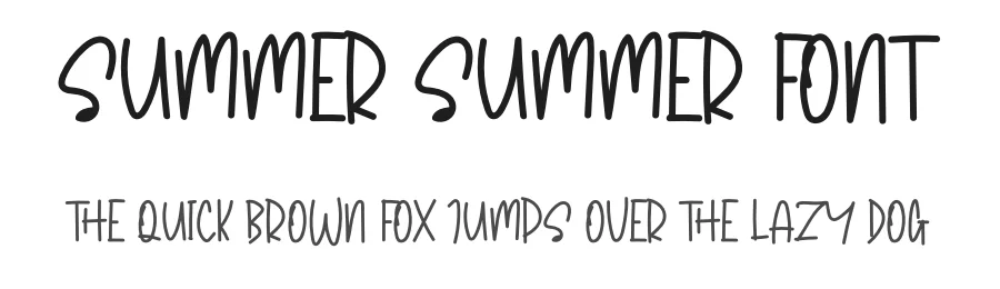 summer summer Font by levincreative — Display Font
